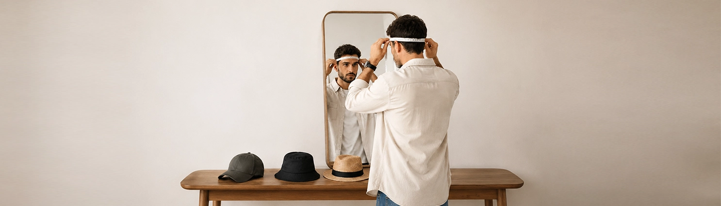 چطور سایز کلاه مناسب سر خود را پیدا کنیم؟ راهنمای کامل اندازهگیری سایز کلاه چطور سایز کلاه مناسب سر خود را پیدا کنیم؟ راهنمای کامل اندازهگیری سایز کلاه
