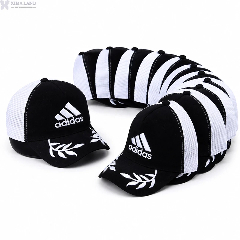 کلاه مخمل نقابدار خوشه ای  پشت تور طرح گلدوزی ADIDAS